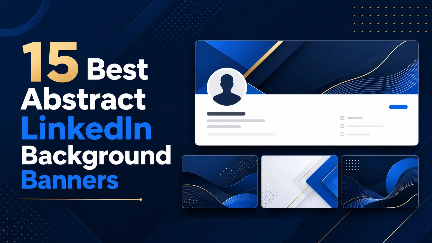 15 Best Abstract LinkedIn Background Banners for Modern Professionals