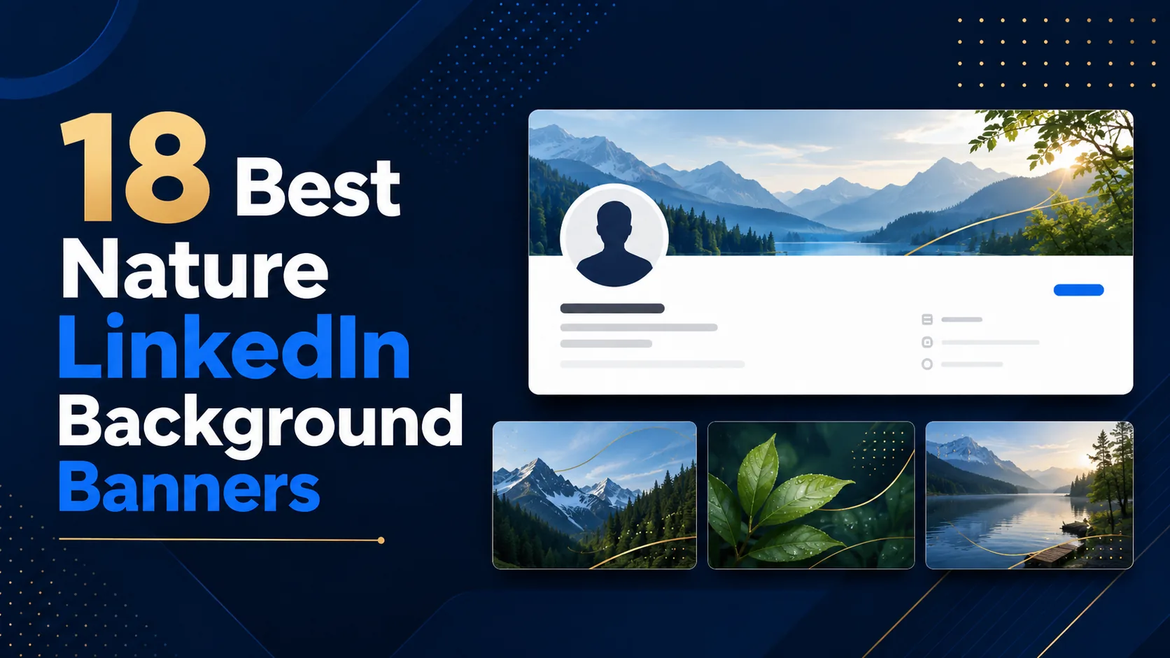 20 Nature LinkedIn Background Banners for Fresh and Professional Branding