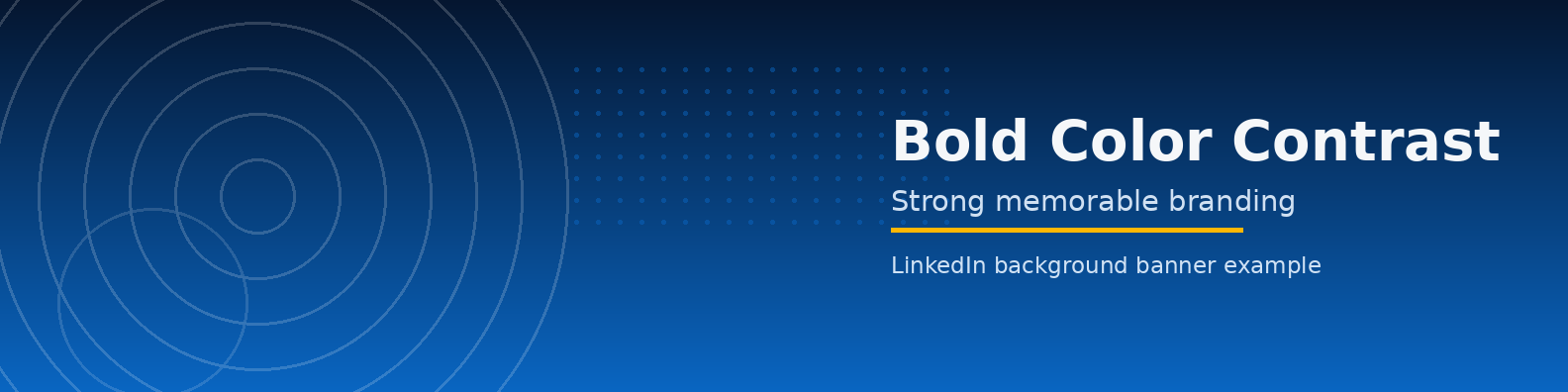 Bold Color Contrast Banner LinkedIn background banner example