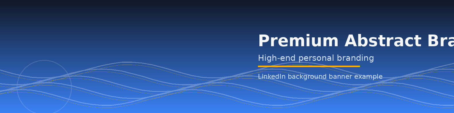Premium Abstract Brand Banner LinkedIn background banner example