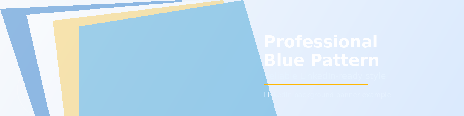Professional Blue Pattern Banner LinkedIn background banner example