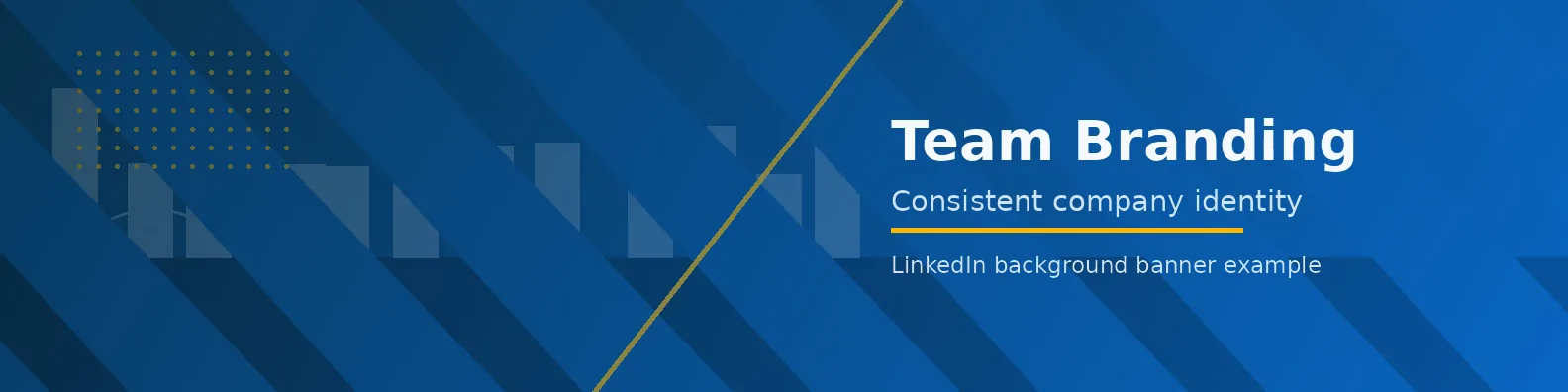Team Branding Banner LinkedIn background banner example