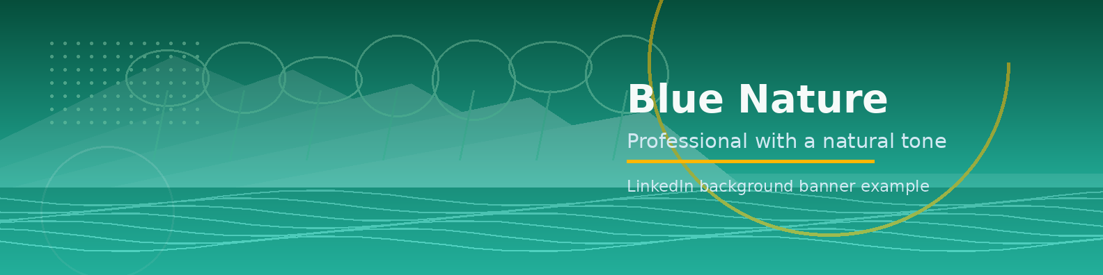 Blue Nature Banner LinkedIn background banner example
