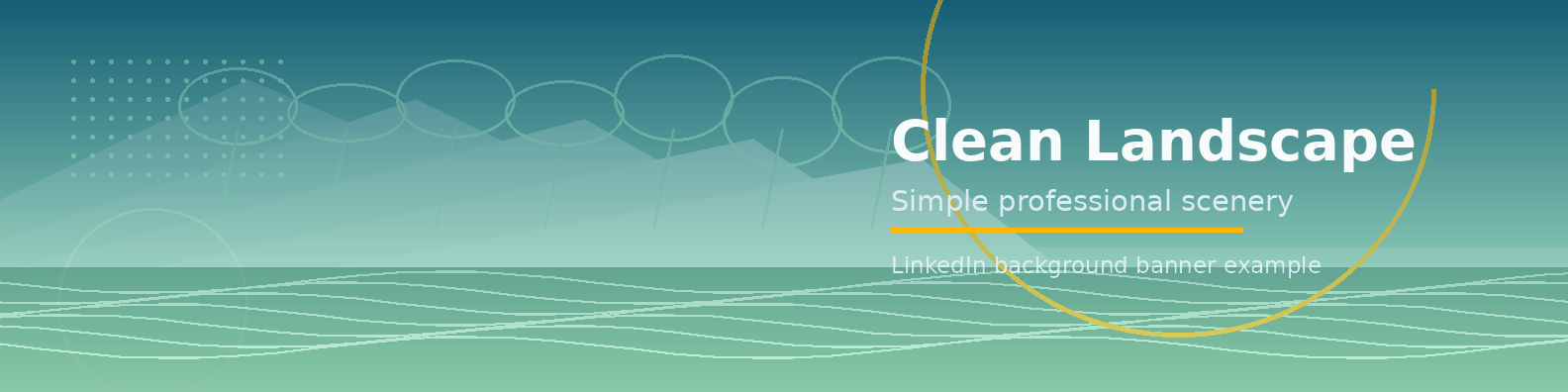 Clean Landscape Banner LinkedIn background banner example