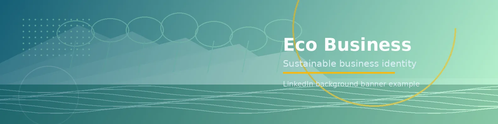 Eco Business Banner LinkedIn background banner example