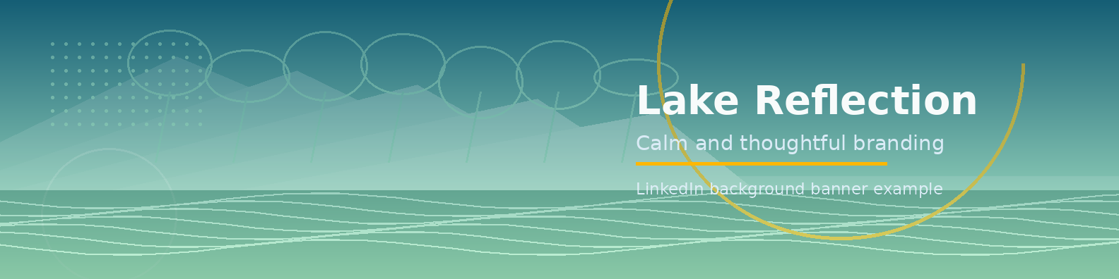 Lake Reflection Banner LinkedIn background banner example