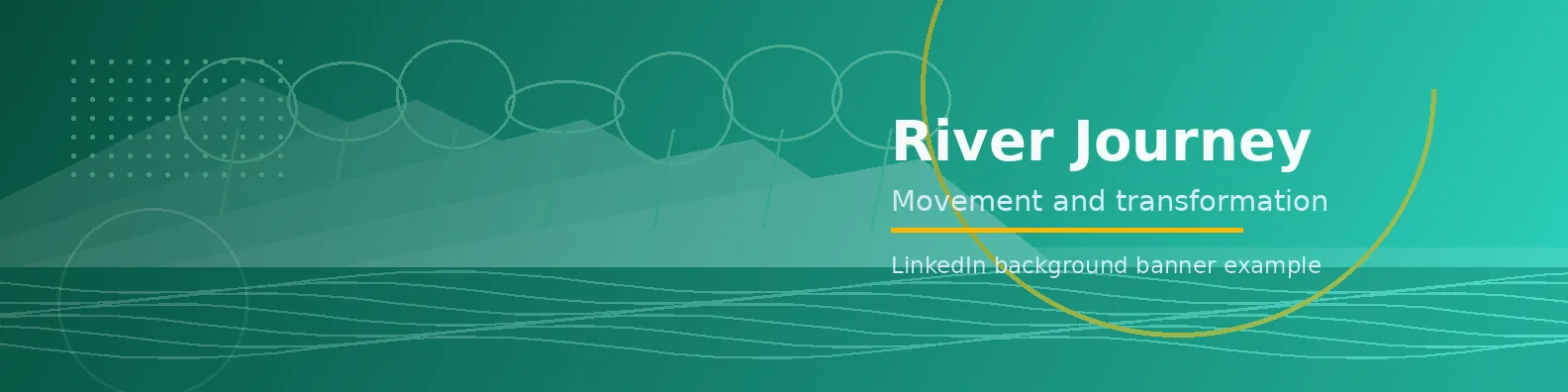 River Journey Banner LinkedIn background banner example
