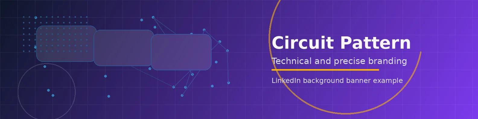 Circuit Pattern Banner LinkedIn background banner example