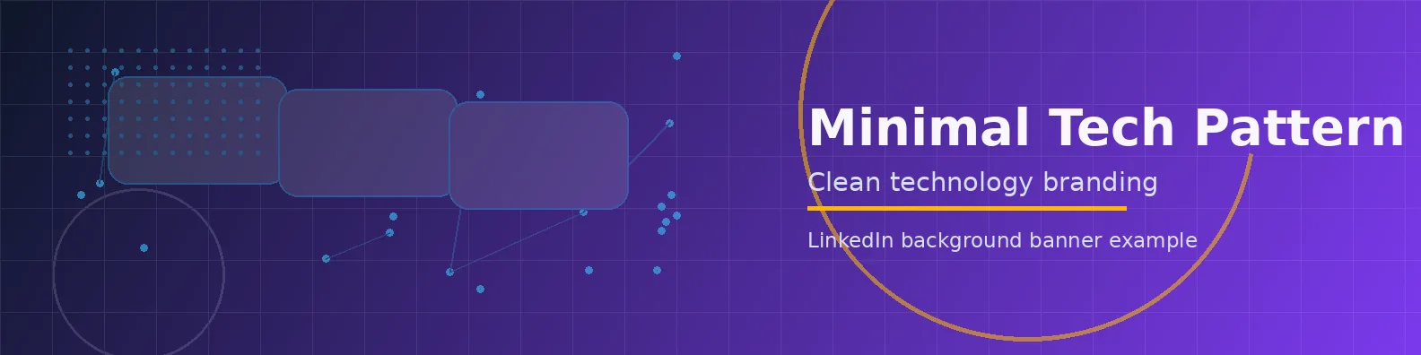 Minimal Tech Pattern Banner LinkedIn background banner example
