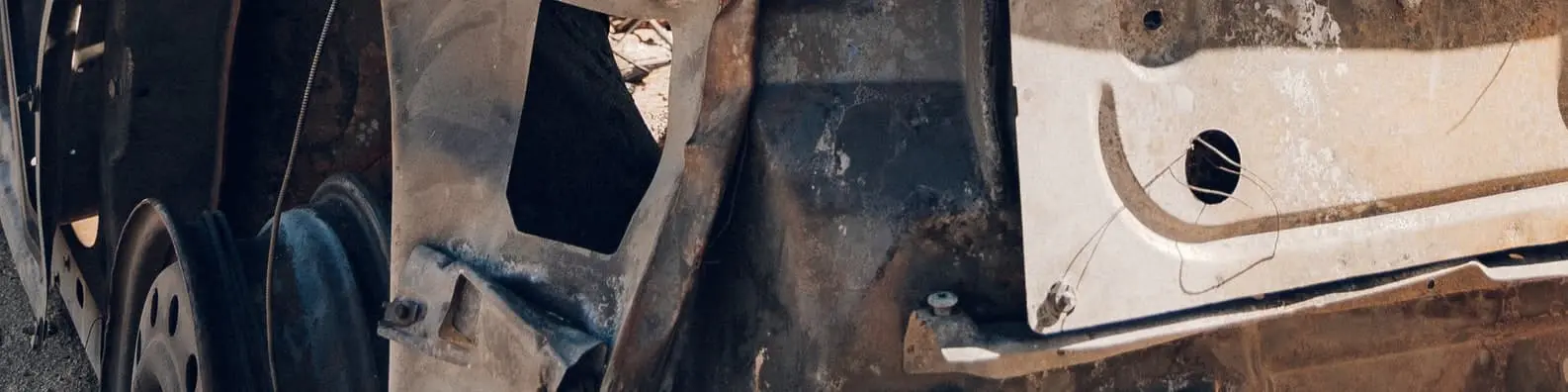 Damaged Car - Aftermath of a Collision