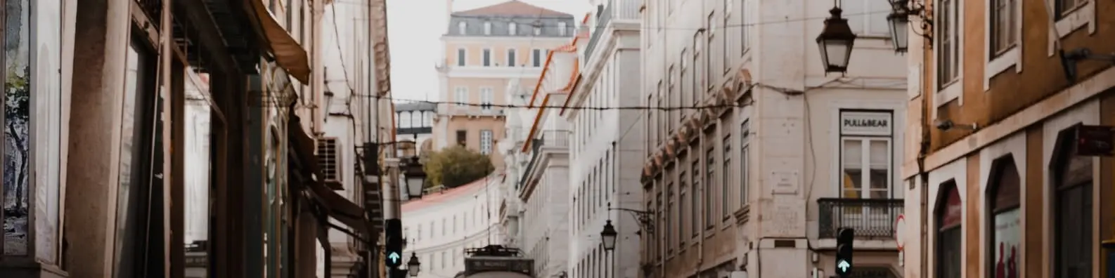 Urban Shopping Street Background